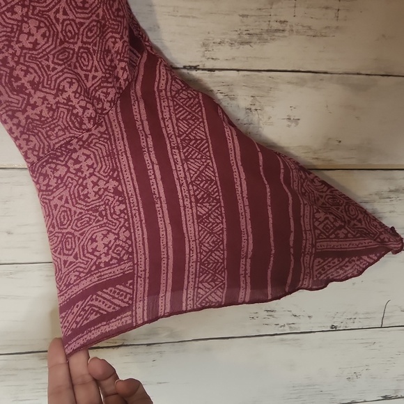 🎅O'Neill Burgundy Patterned Women's Lined Tunic Large - Picture 4 of 8